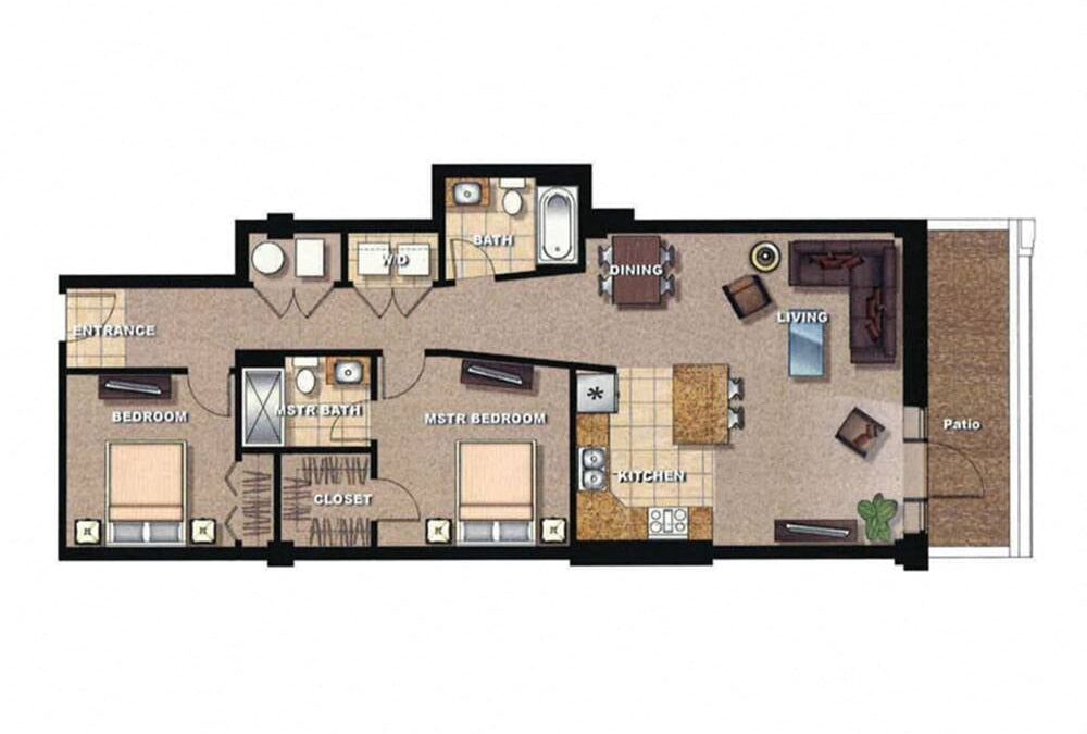 2 bedroom apartment for rent